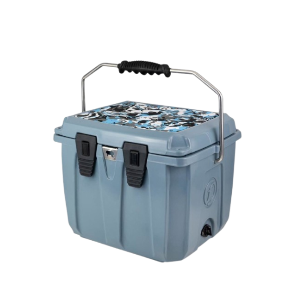 ถังน้ำแข็งเกรดพรีเมี่ยม FEELFREE ขนาด 25 ลิตร สี BLUE CAMO